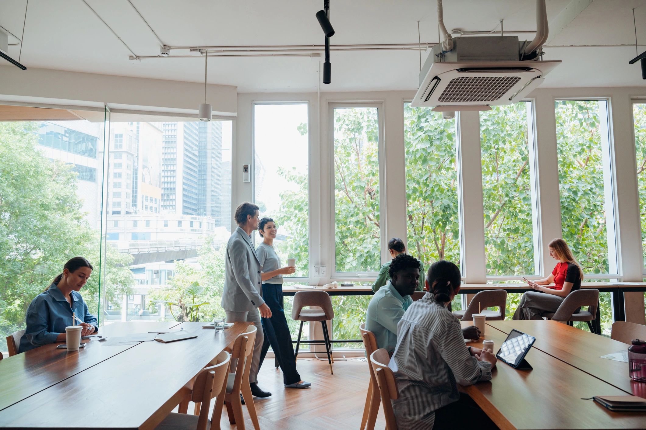 Business professionals planning a strategic project